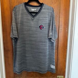 True Fan Cleveland‎ Guardians Indians Tribe Lightweight V Neck Shirt Men's XXL